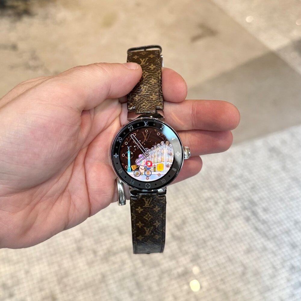 Louis Vuitton QA050 Tambour Horizon Monogram Watch